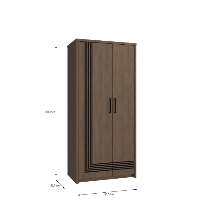 Szafa uchylna dwudrzwiowa do salonu Eufemius