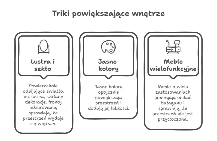 Triki powiększające wnętrze