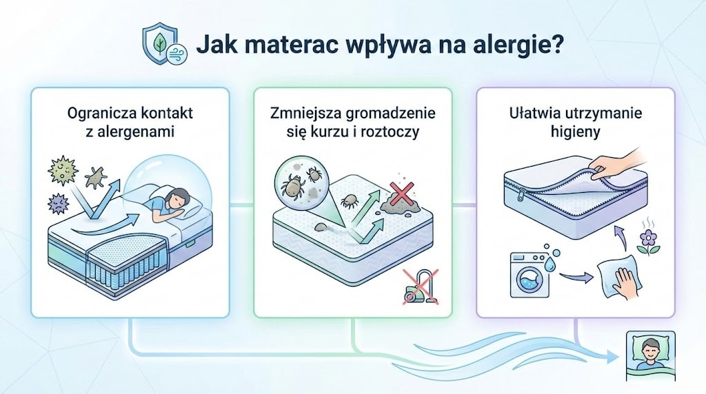 Jak materac wpływa na alergie?