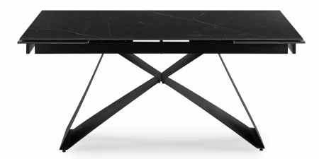 Stół rozkładany prostokątny ceramiczny czarny Victor