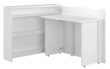 Biurko białe rozkładane lewe Work Concept