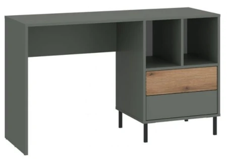 Biurko pojemne z szufladami i półkami do pokoju młodzieżowego