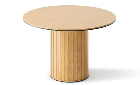 Stół okrągły na jednej nóżce 120 cm do salonu Rotto Lenart