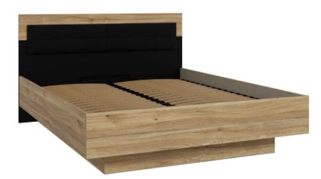 Łóżko ze stelażem i pojemnikiem na pościel 140x200 cm Baderna