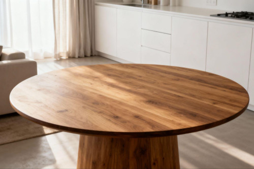 Jaki stół do białych mebli w salonie pasuje najlepiej?