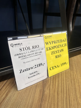 Zestaw stół okrągły rozkładany i 4 krzesła Maja II