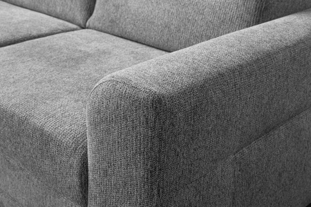 Narożnik rozkładany modułowy z ruchomymi zagłówkami szary Salto