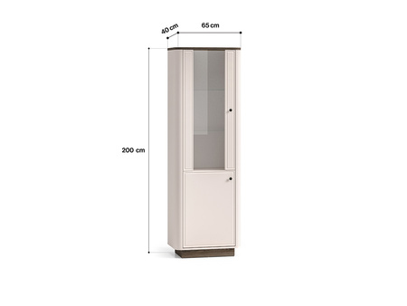 Witryna wysoka szklana do salonu Vilavio ML Meble 