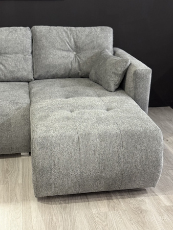 Narożnik nowoczesny rozkładany do małego salonu i pojemnikiem na pościel Amaro Bis 