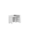 Biurko składane lewe Work Concept biały połysk