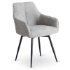 Krzesło tapicerowane do jadalni szare Palma 