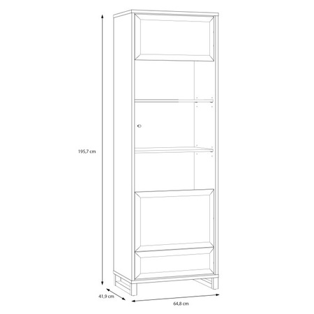 Witryna podświetlana do salonu Mareda Forte