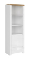 Regał wysoki biały Vigo 1D1S Mebel Bos