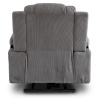Fotel elektryczny rozkładany z funkcją wstawania i masażu szary Fenix