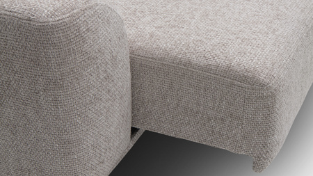 Nowoczesna sofa 3-osobowa na nóżkach z funkcją wysuwanego siedziska Misty Wajnert
