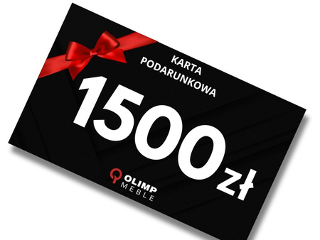 Karta podarunkowa voucher na prezent 1500 zł wersja elektroniczna