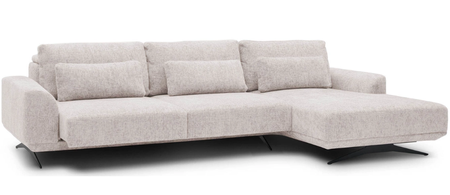 Narożnik modułowy na nóżkach z funkcją wysuwanego siedziska i relaks Misty Wajnert