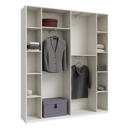 Szafa nowoczesna 180 cm czterodrzwiowa uchylna biała Home Nook Forte 