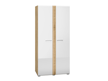 Szafa biała uchylna dwudrzwiowa ubraniowa Adagio