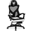 Fotel obrotowy dla gracza nowoczesny czarny/biały