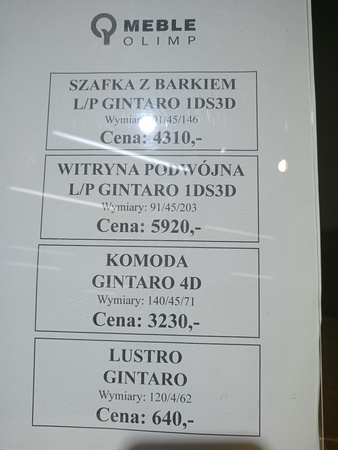 Zestaw mebli do salonu pokoju dziennego Gintaro Mebin