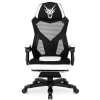 Fotel obrotowy dla gracza nowoczesny czarny/biały