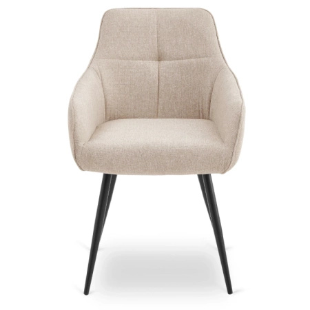 Krzesło beżowe tapicerowane do jadalni Palma 