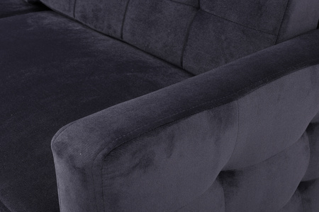 Sofa trzyosobowa na nóżkach z funkcją spania szara Vegas
