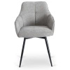 Krzesło tapicerowane do jadalni szare Palma 
