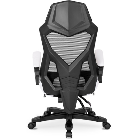 Fotel obrotowy dla gracza nowoczesny czarny/biały