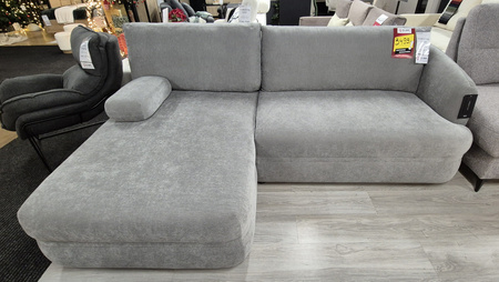 Narożnik szary rozkładany z funkcją spania do małego salonu Lash Sweet Sit 