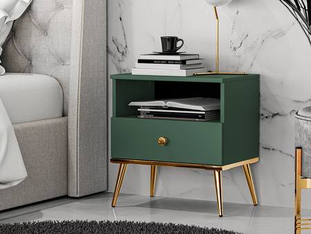 Szafka nocna z szufladą na nóżkach do sypiali Forest 06