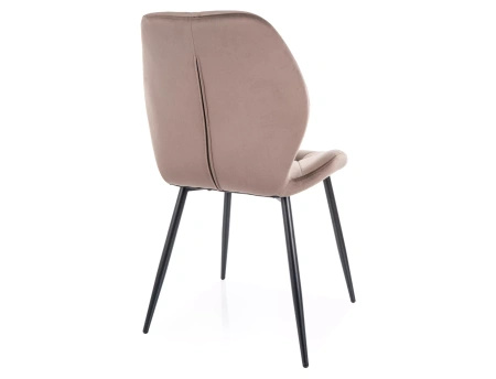 Krzesło tapicerowane do jadalni Rick Velvet