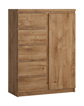 Komoda wysoka z szufladami do salonu Fribo Meble Wójcik