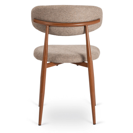 Krzesło drewniane w stylu PRL tapicerowane do jadalni Flavio 