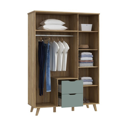 Szafa uchylna z szufladami na nóżkach VANKKA