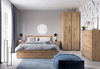 Łóżko 140x200 do sypialni dąb Fribo Meble Wójcik