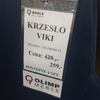 Krzesło welurowe nowoczesne grantowe Viki 