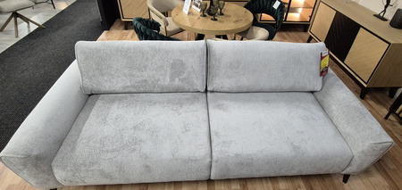 Kanapa szara rozkładana z funkcją spania na nóżkach Bali Wersal