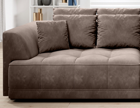 BigSofa Tiga z funkcją spania i elektrycznym wysuwem siedziska Wersal