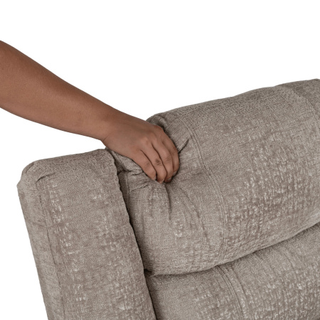 Fotel rozkładany beżowy z podnóżkiem Arturo