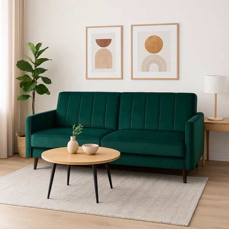 Sofa z funkcją spania na nóżkach do salonu Tivoli 
