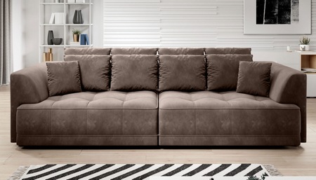 BigSofa Tiga z funkcją spania i elektrycznym wysuwem siedziska Wersal