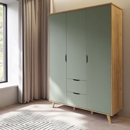 Szafa uchylna z szufladami na nóżkach VANKKA