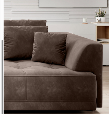 BigSofa Tiga z funkcją spania i elektrycznym wysuwem siedziska Wersal