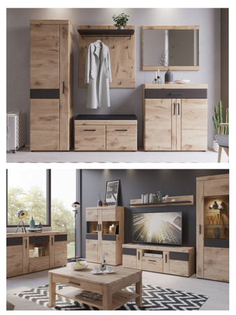 Szafa bieliźniarka do sypialni wąska Grano