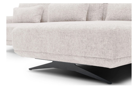 Narożnik modułowy na nóżkach z funkcją wysuwanego siedziska i relaks Misty Wajnert