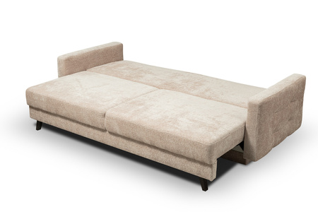 Sofa kanapa trzyosobowa na nóżkach do małego salonu beżowa Vegas