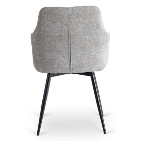 Krzesło tapicerowane do jadalni szare Palma 