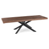 Stół rozkładany prostokątny 160-240 cm Hampton czarny/orzech